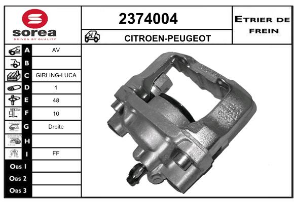 Estribo de freno SEEAC 4374004