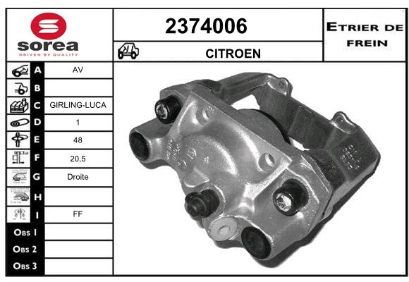 Estribo de freno SEEAC 4374006