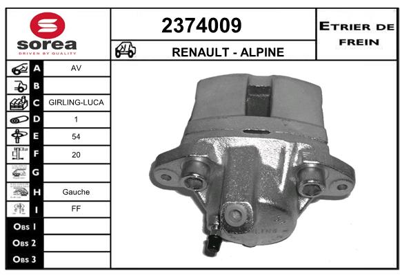 Estribo de freno SEEAC 4374009