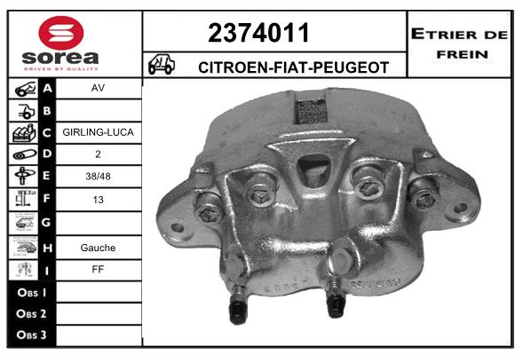 Estribo de freno SEEAC 4374011