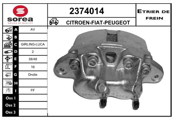 Estribo de freno SEEAC 4374014