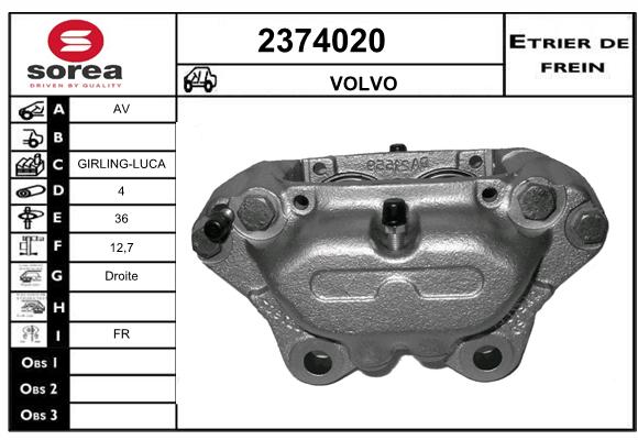 Estribo de freno SEEAC 4374020