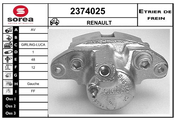 Estribo de freno SEEAC 4374025