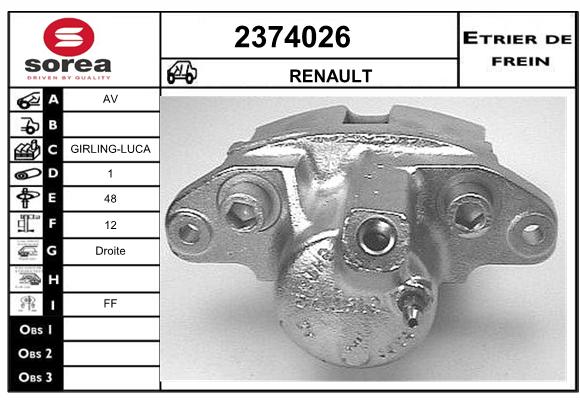 Estribo de freno SEEAC 4374026