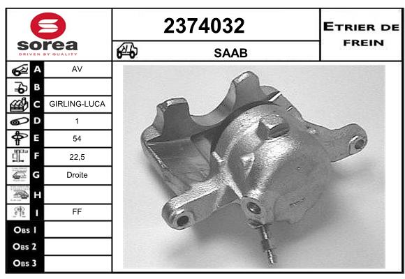 Estribo de freno SEEAC 4374032