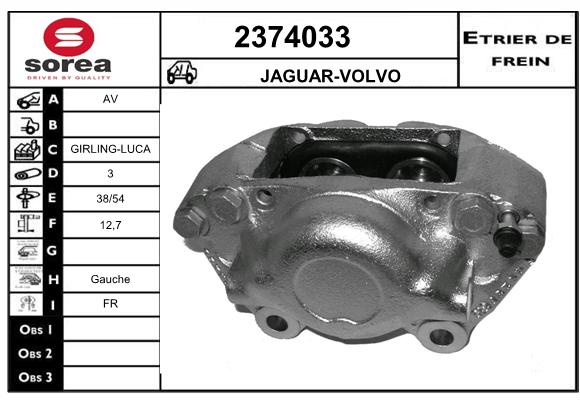 Estribo de freno SEEAC 4374033