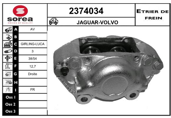 Estribo de freno SEEAC 4374034