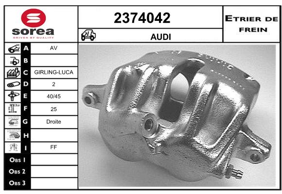 Estribo de freno SEEAC 4374042