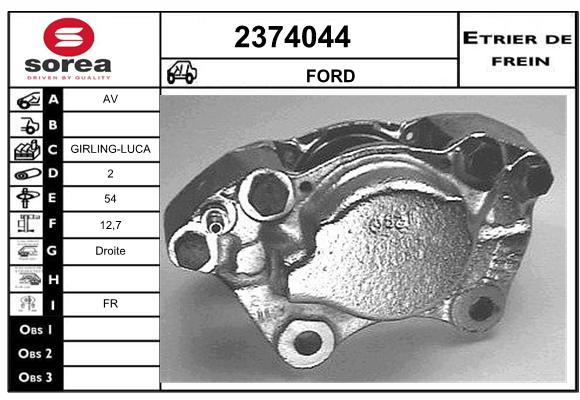 Estribo de freno SEEAC 4374044