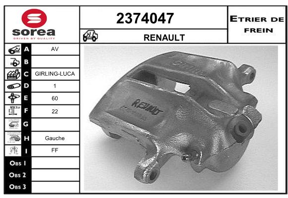 Estribo de freno SEEAC 4374047