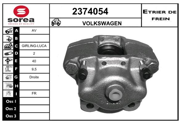 Estribo de freno SEEAC 4374054