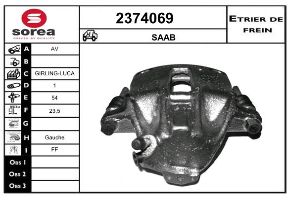 Estribo de freno SEEAC 4374069