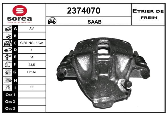 Estribo de freno SEEAC 4374070