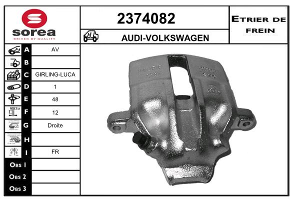 Estribo de freno SEEAC 4374082