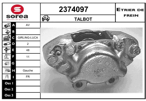 Estribo de freno SEEAC 4374097