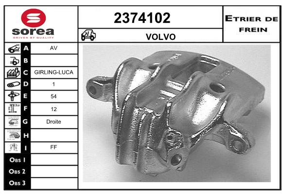 Estribo de freno SEEAC 4374102