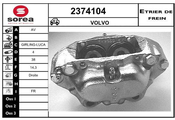 Estribo de freno SEEAC 4374104