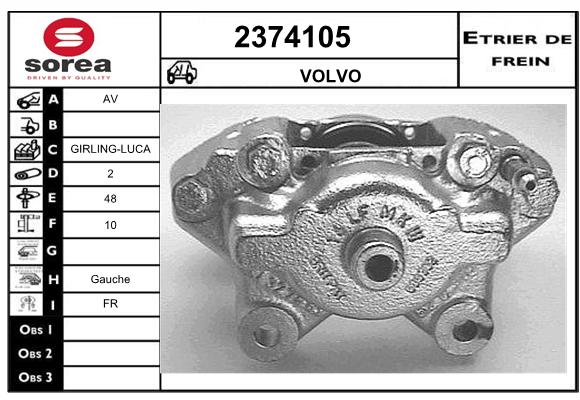 Estribo de freno SEEAC 4374105