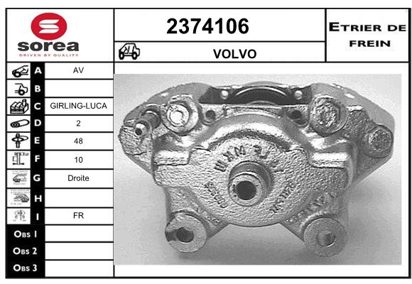 Estribo de freno SEEAC 4374106