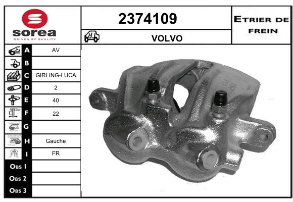 Estribo de freno SEEAC 4374109