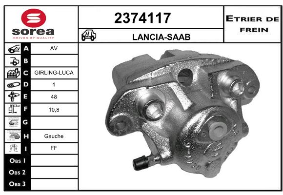 Estribo de freno SEEAC 4374117