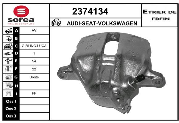 Estribo de freno SEEAC 4374134