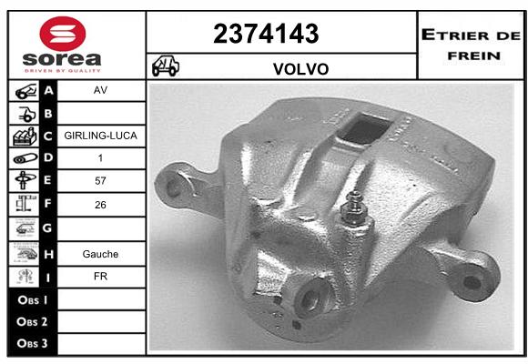 Estribo de freno SEEAC 4374143