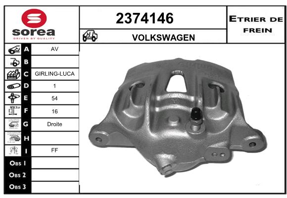 Estribo de freno SEEAC 4374146