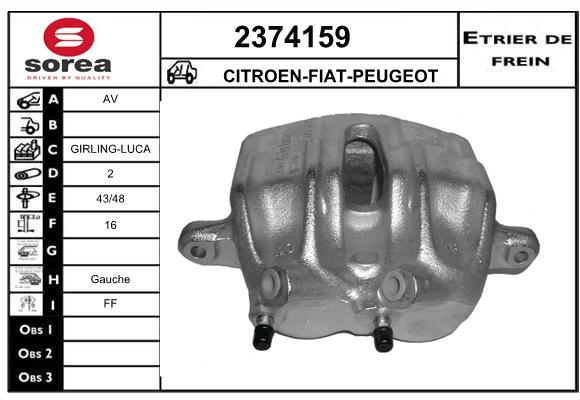 Estribo de freno SEEAC 4374159