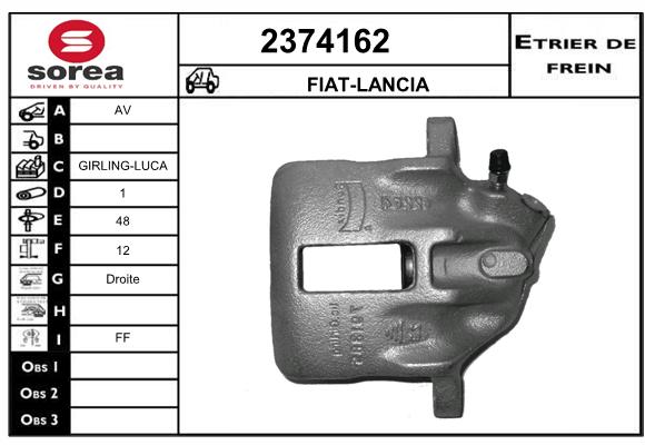 Estribo de freno SEEAC 4374162