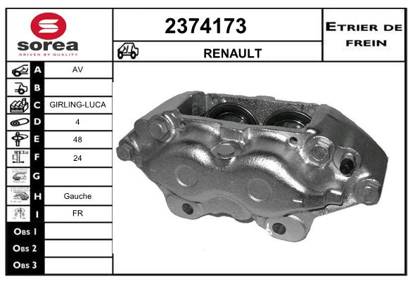 Estribo de freno SEEAC 4374173