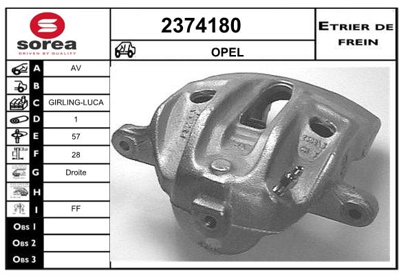 Estribo de freno SEEAC 4374180