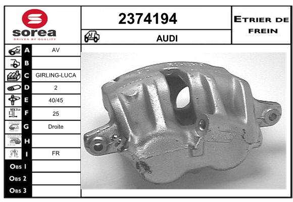 Estribo de freno SEEAC 4374194