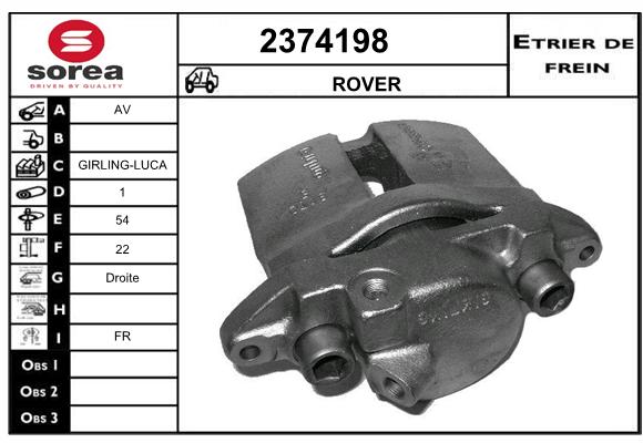 Estribo de freno SEEAC 4374198