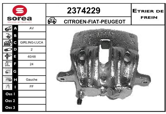 Estribo de freno SEEAC 4374229