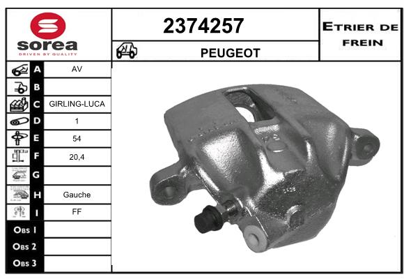 Estribo de freno SEEAC 4374257