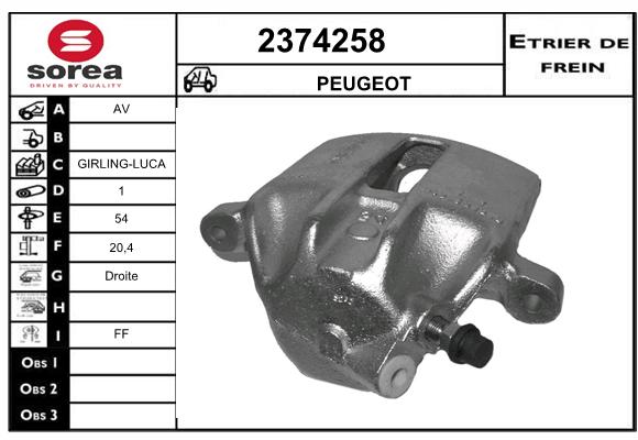 Estribo de freno SEEAC 4374258