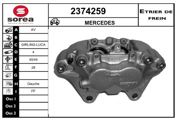 Estribo de freno SEEAC 4374259