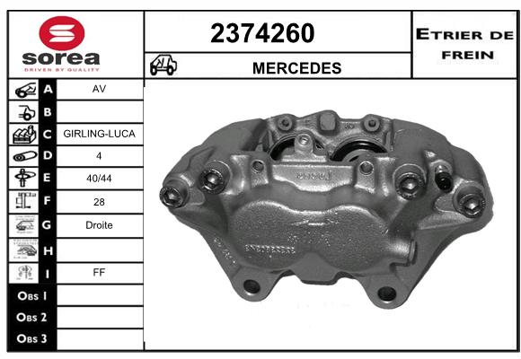 Estribo de freno SEEAC 4374260