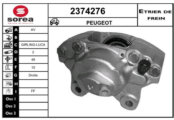 Estribo de freno SEEAC 4374276