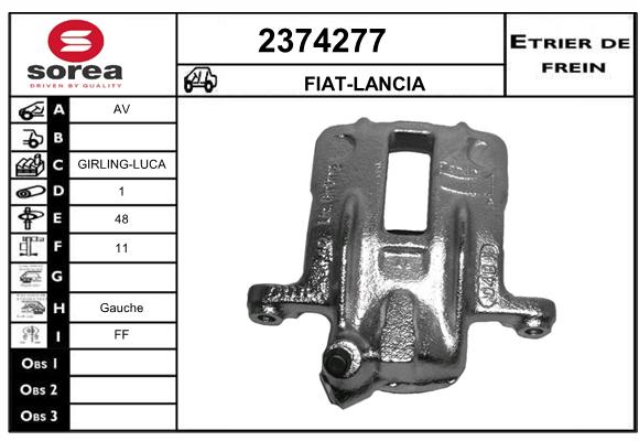 Estribo de freno SEEAC 4374277