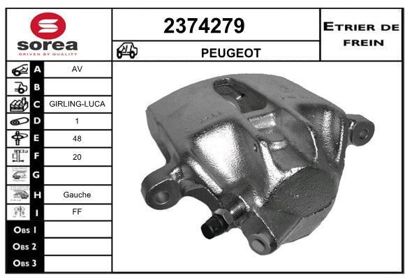 Estribo de freno SEEAC 4374279