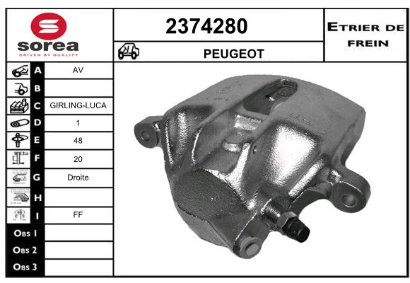 Estribo de freno SEEAC 4374280