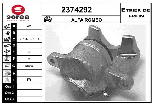 Estribo de freno SEEAC 4374292