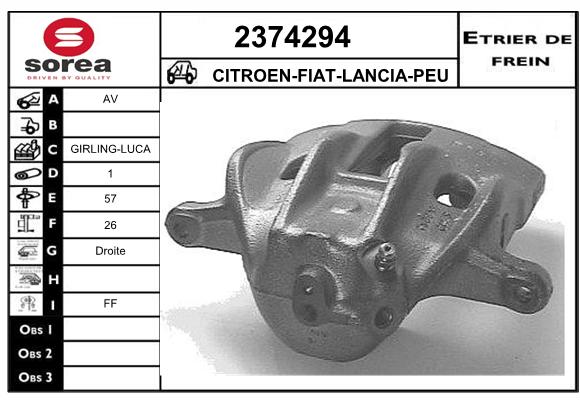 Estribo de freno SEEAC 4374294