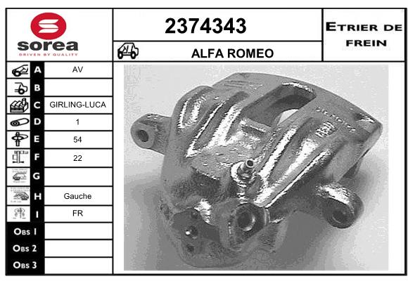 Estribo de freno SEEAC 4374343