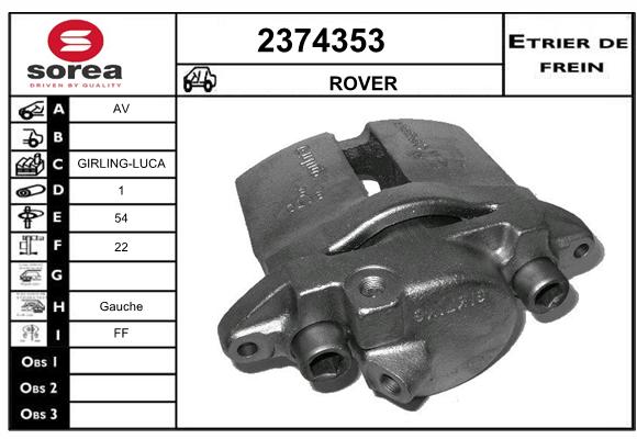 Estribo de freno SEEAC 4374353