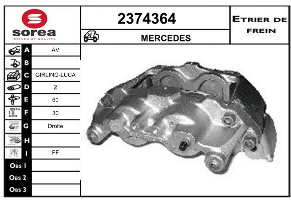 Estribo de freno SEEAC 4374364