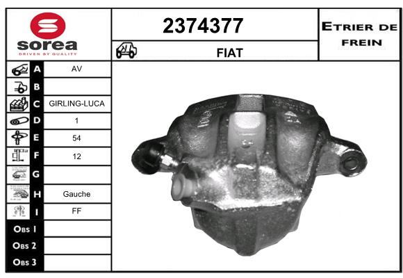 Estribo de freno SEEAC 4374377