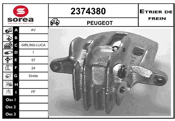 Estribo de freno SEEAC 4374380